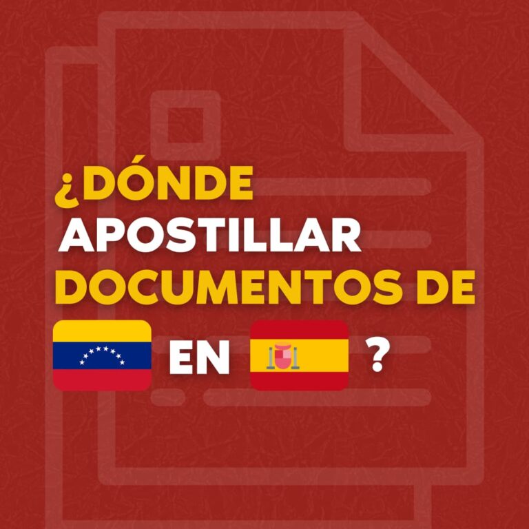 apostillar documentos venezolanos madrid